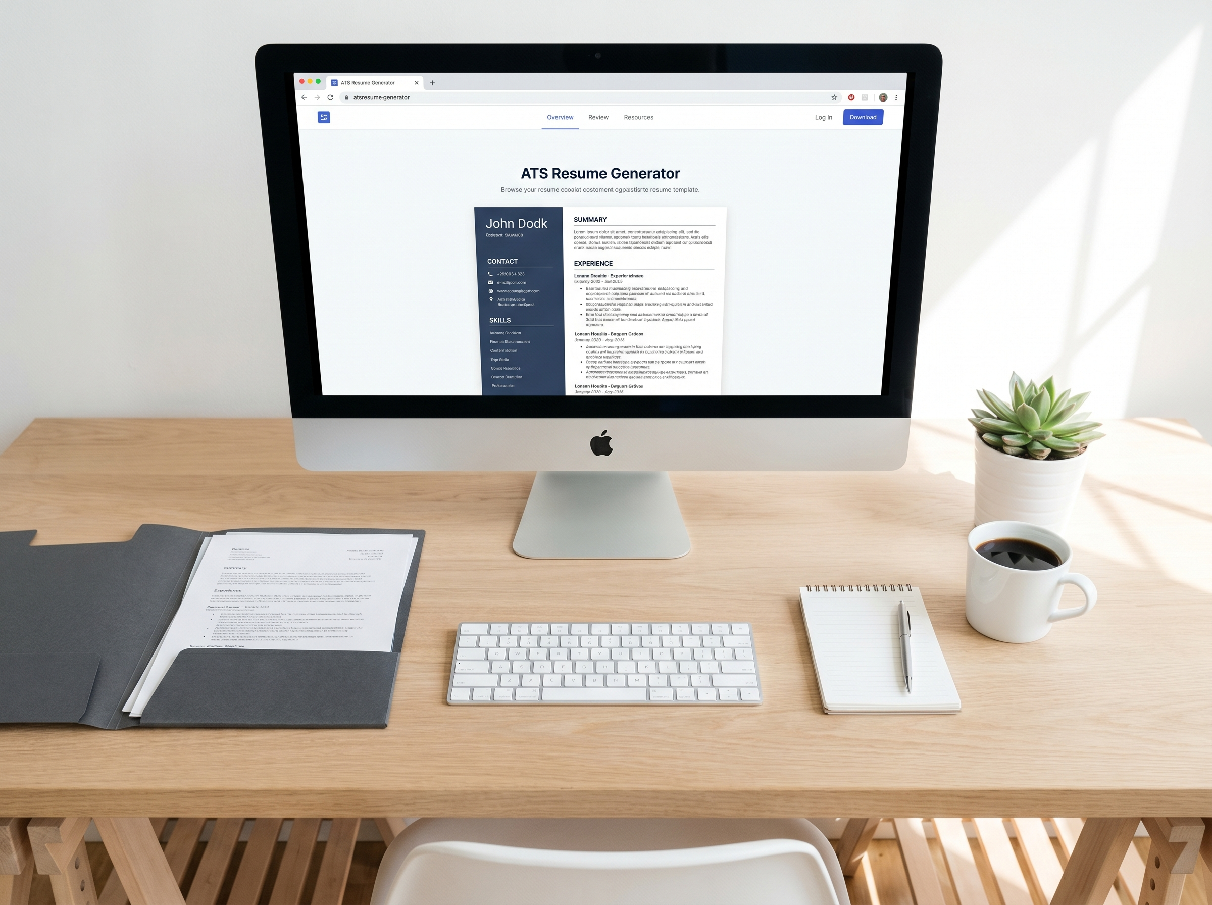 Ultimate ATS-Friendly Resume Builder & Interactive Generator Template