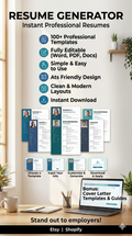 Ultimate ATS-Friendly Resume Builder & Interactive Generator Template