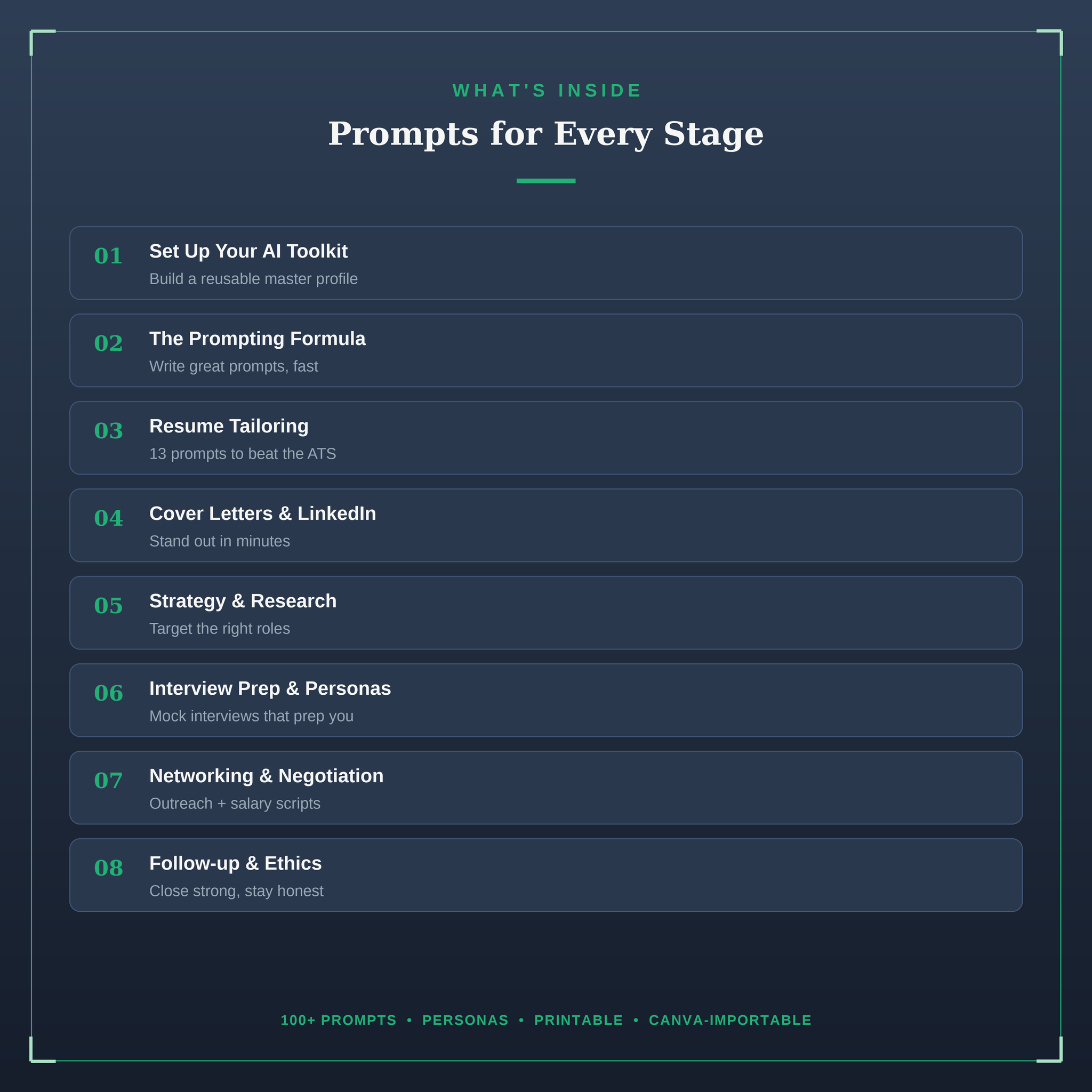 The AI-Powered Job Search | 100+ Prompts to Land Your Next Role