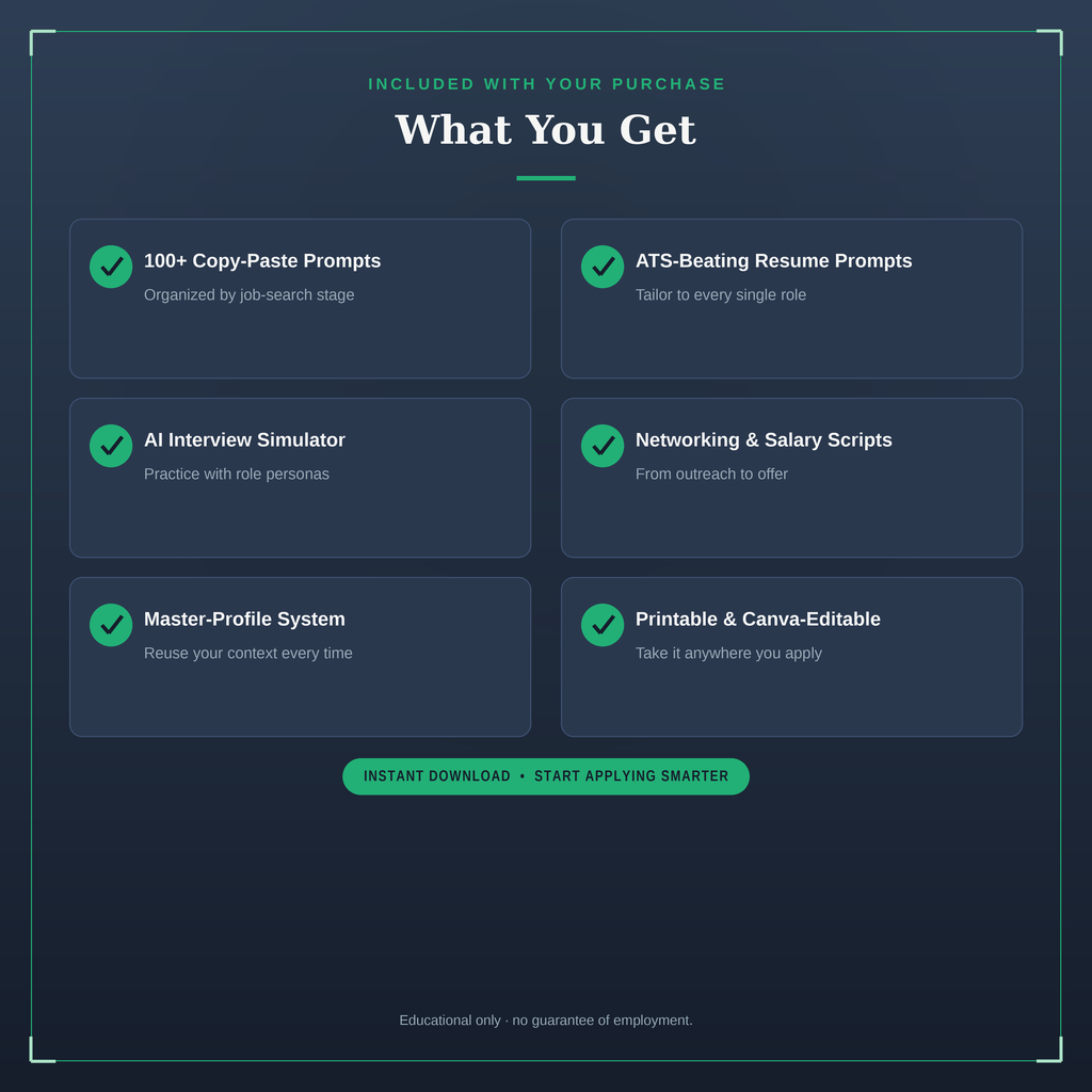The AI-Powered Job Search | 100+ Prompts to Land Your Next Role