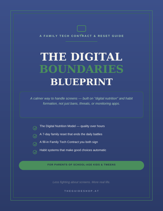 The Digital Boundaries Blueprint | Family Tech Contract & Reset Guide