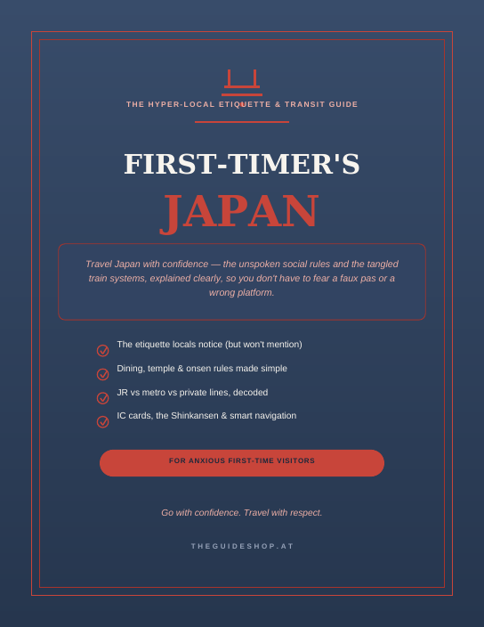 First-Timer's Japan | The Hyper-Local Etiquette & Transit Guide