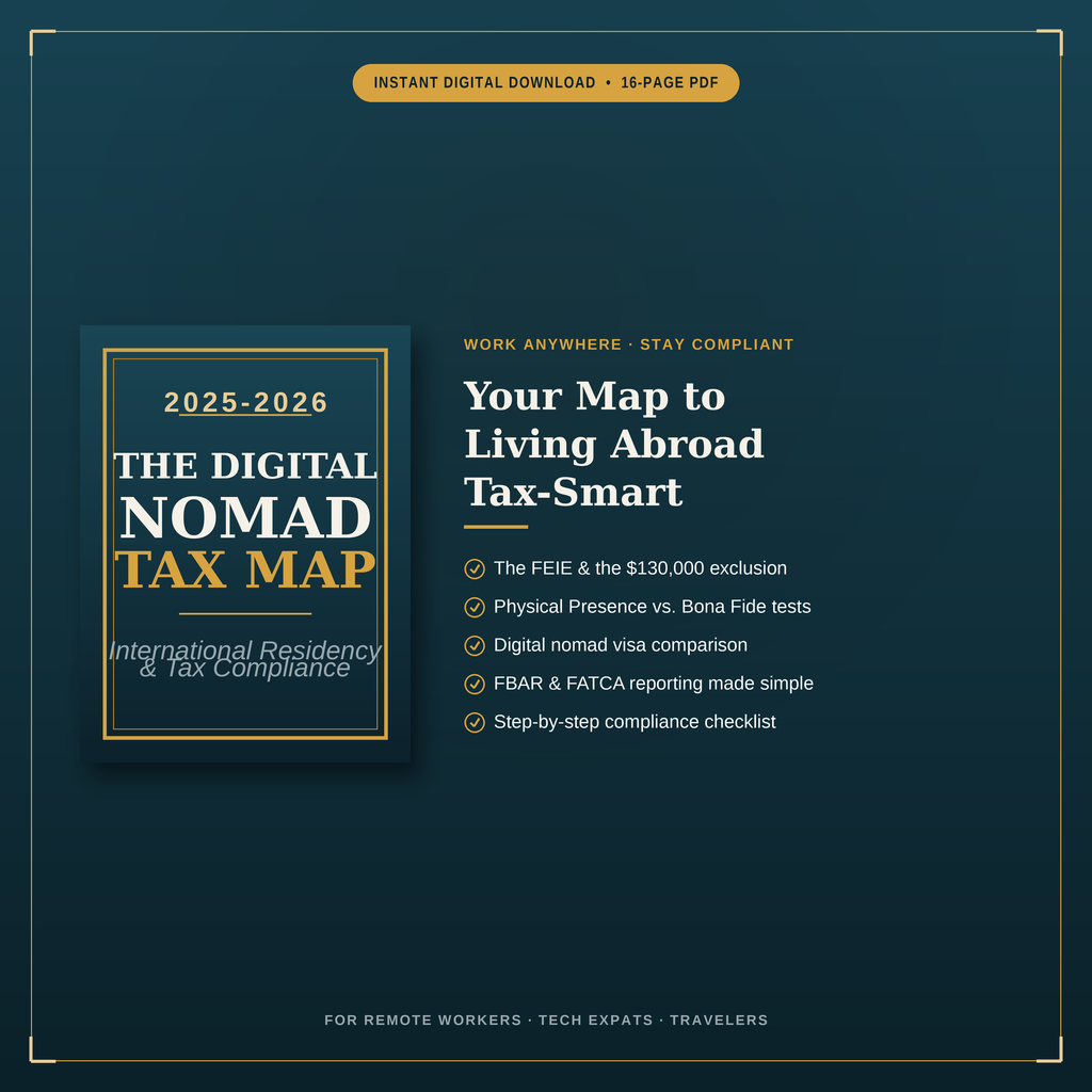 The Digital Nomad Tax Map | FEIE & Visa Guide for U.S. Remote Workers