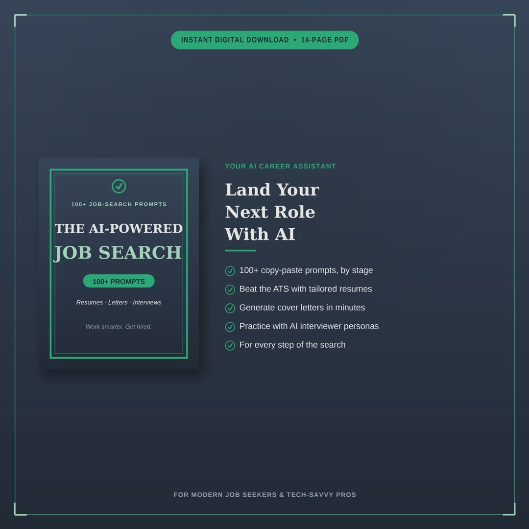 The AI-Powered Job Search | 100+ Prompts to Land Your Next Role