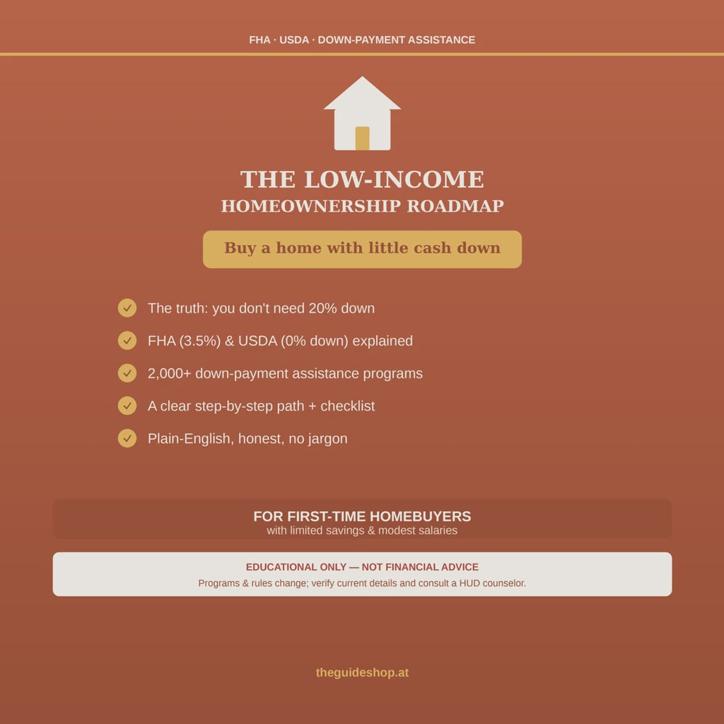 The Low-Income Homeownership Roadmap | FHA, USDA & Down Payment Help (PDF)