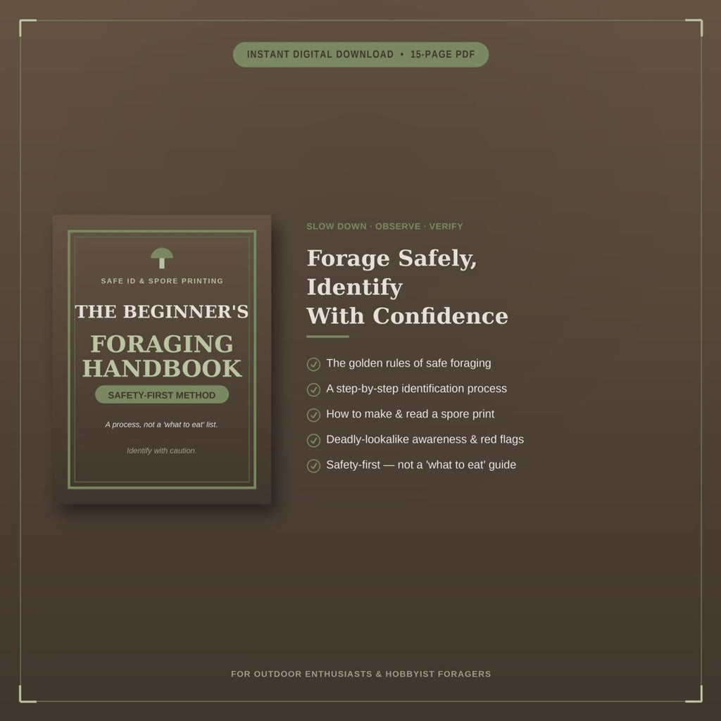 The Beginner's Foraging Handbook | Safe Identification & Spore Printing