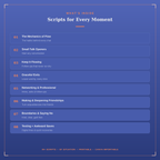 The Social Flow Scriptbook | 90+ Word-for-Word Scripts for Real Life