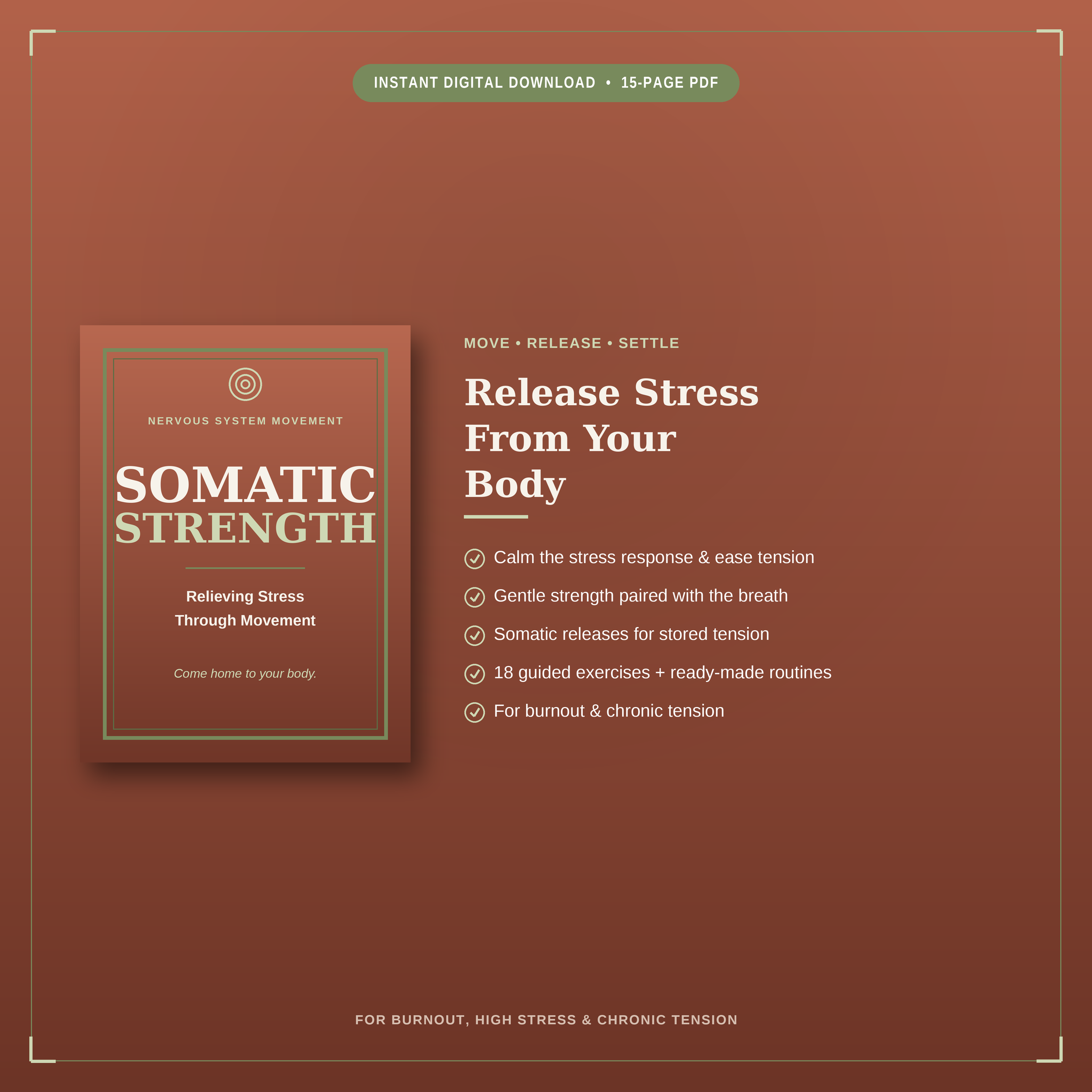 Somatic Strength | Relieve Stress Through Nervous System Movement