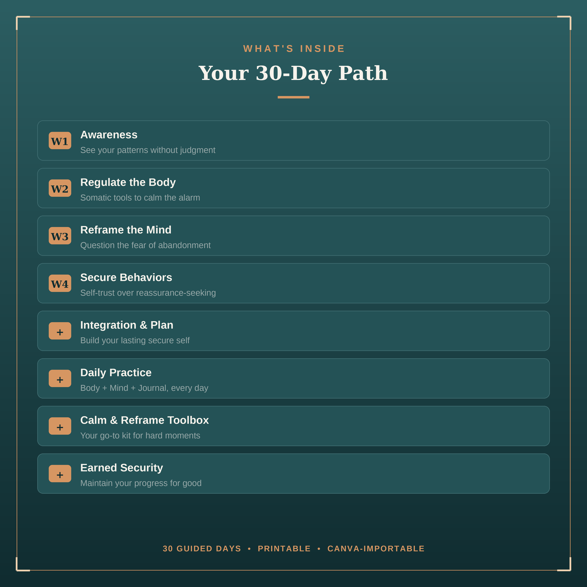 The Secure Self | A 30-Day Workbook for Healing Anxious Attachment
