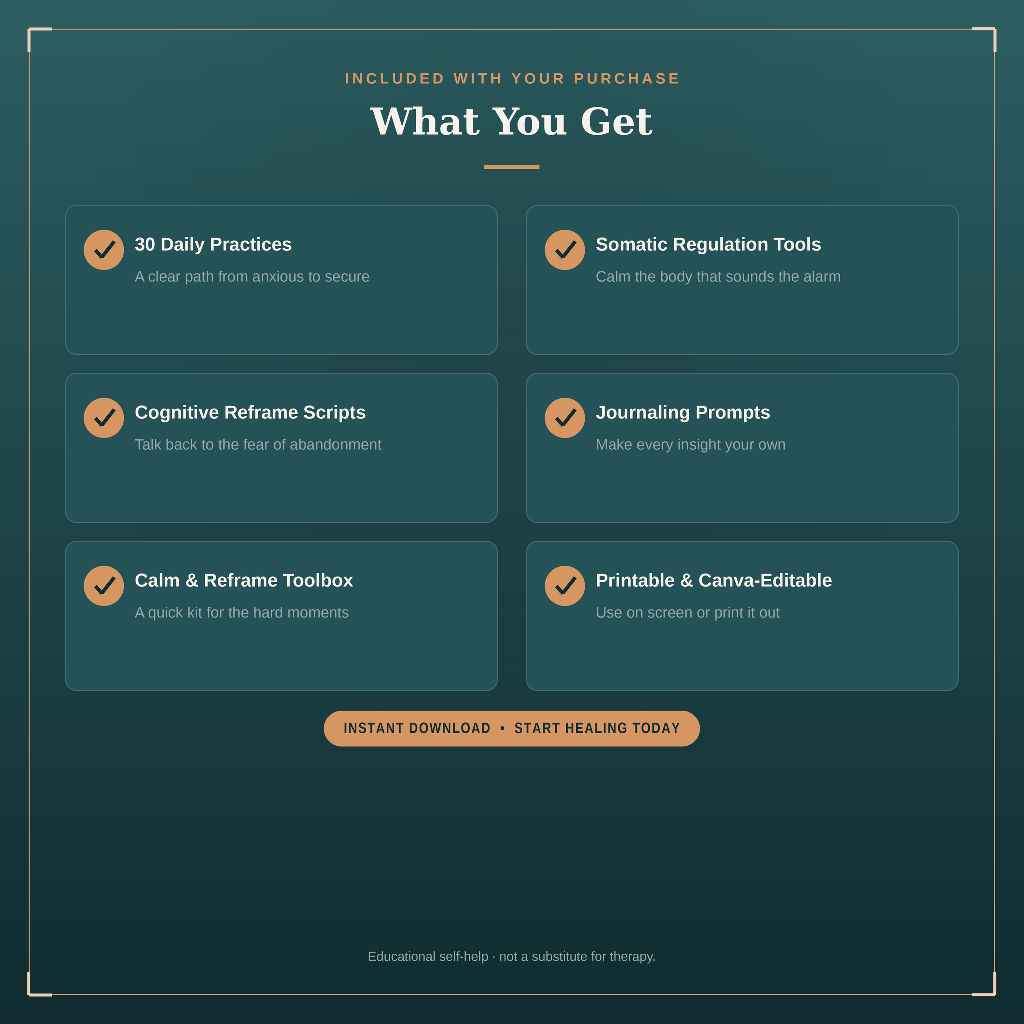 The Secure Self | A 30-Day Workbook for Healing Anxious Attachment