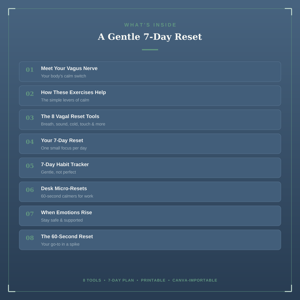 The 7-Day Somatic Reset | Vagus Nerve Exercises for Calm