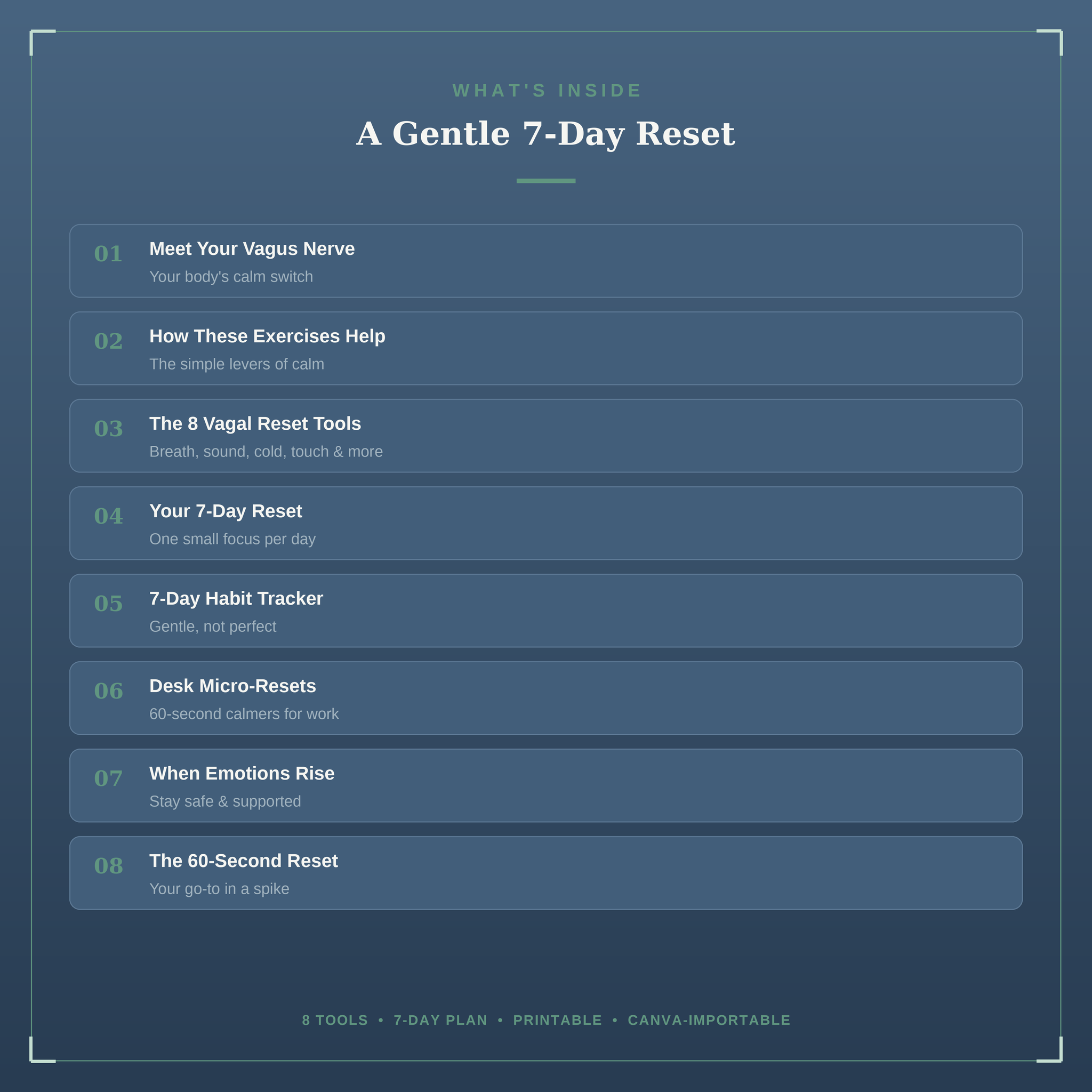 The 7-Day Somatic Reset | Vagus Nerve Exercises for Calm